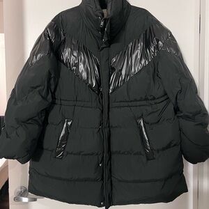 a new day Women's Black Puffer Coat